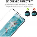Wholesale 3D Tempered Glass Full Screen Protector with Working Adhesive In Screen Finger Scanner for Samsung Galaxy S21 Ultra 5G (Clear)